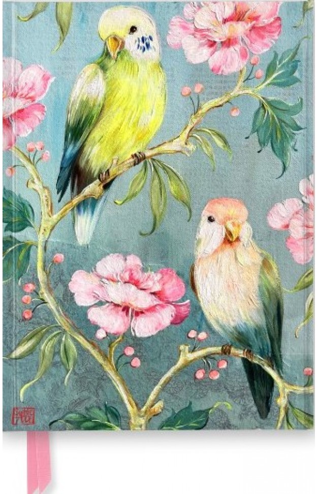 Sophie Adde: Two Parakeets (Foiled Journal)
